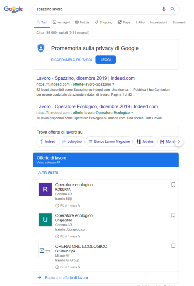 Evoluzioni della SERP