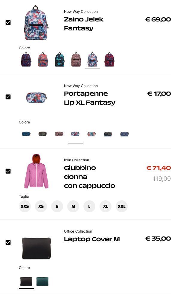 Catalogo prodotti Seven Invicta 