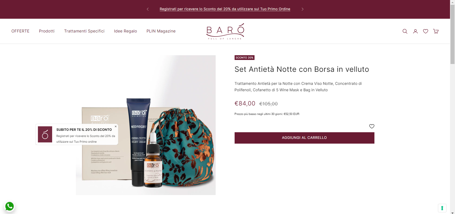 ecommerce Shopify Barò Cosmetics